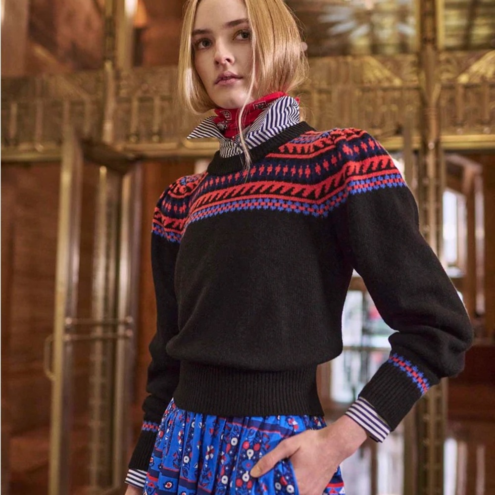 HUNTER BELLE Jackie Sweater in Highgrove Fairisle